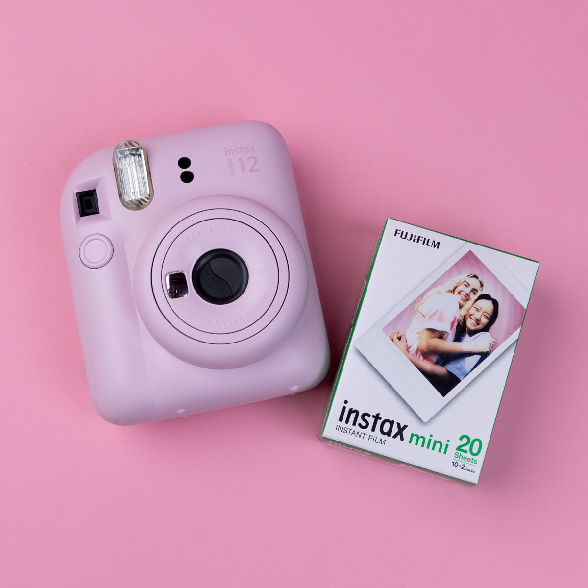 Fuji INSTAX Mini 12 Film Bundle (Blossom Pink)